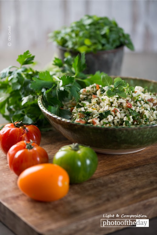 Cauliflower Tabbouleh, by Ola Cedell