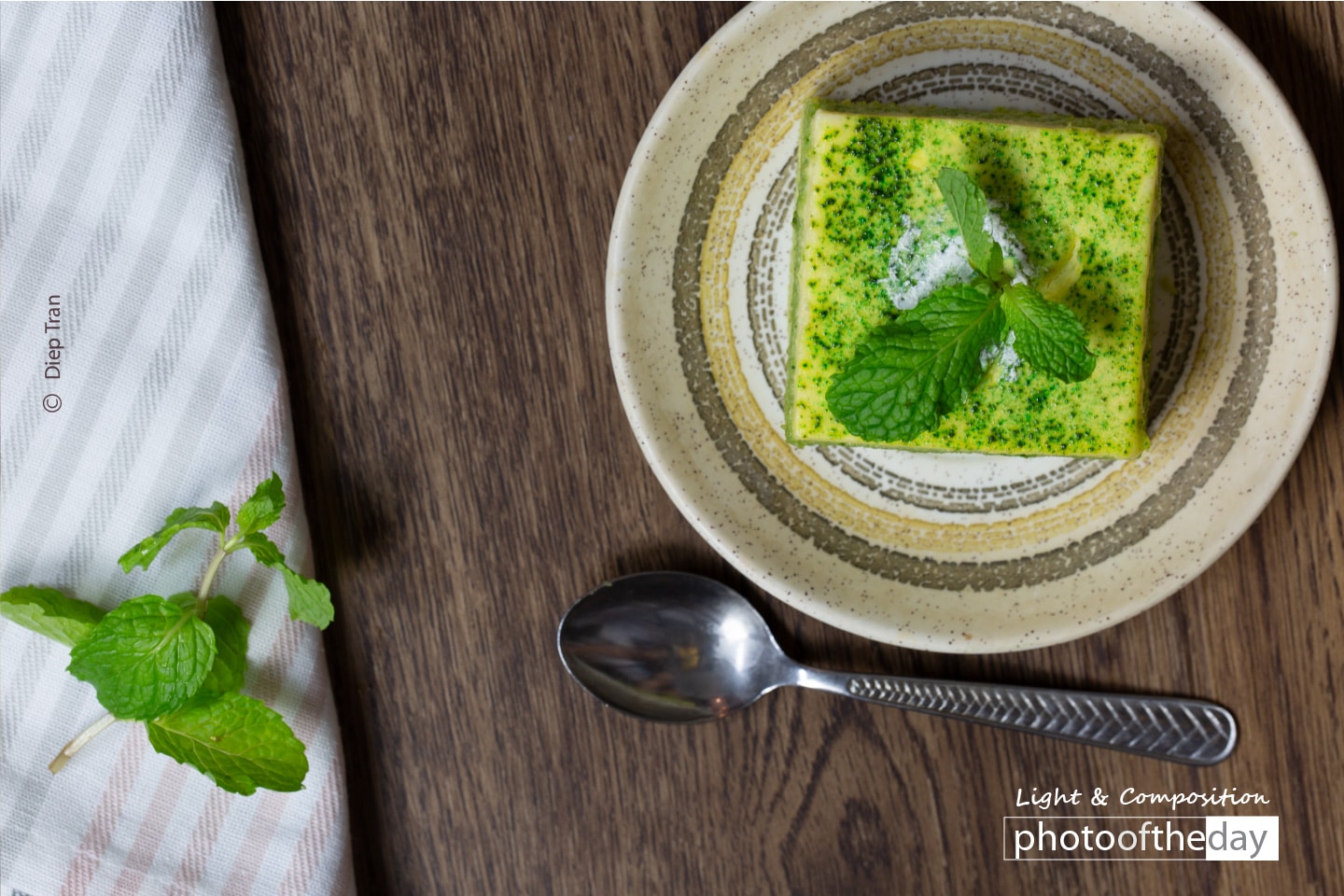 Green Tea Cheesecake by Diep Tran