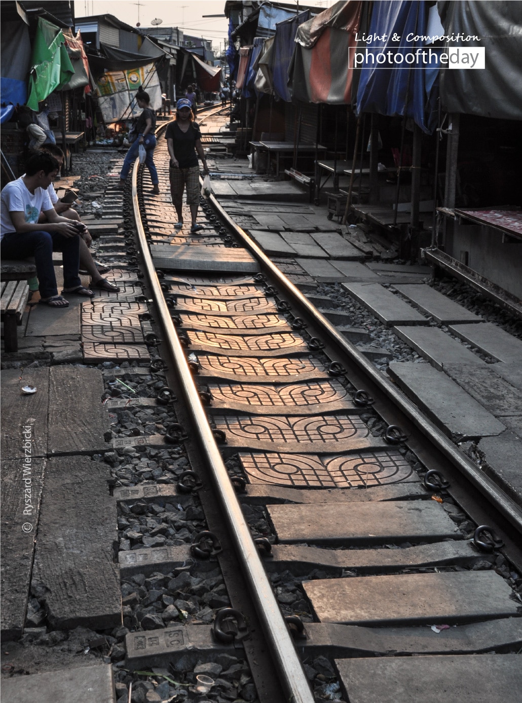 Maeklong Railway Track, by Ryszard Wierzbicki