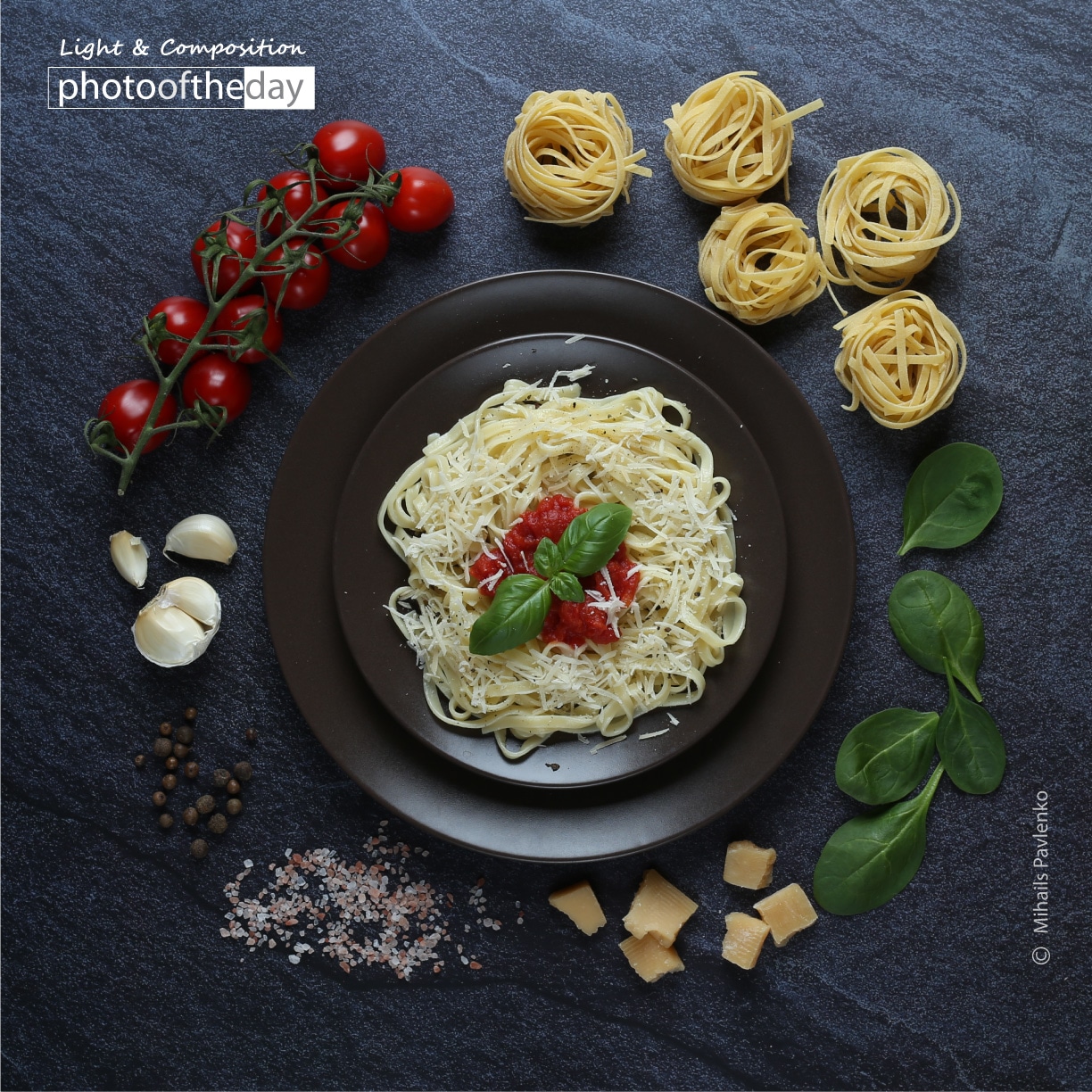 Italian Pasta with Ingredients by Mihails Pavlenko