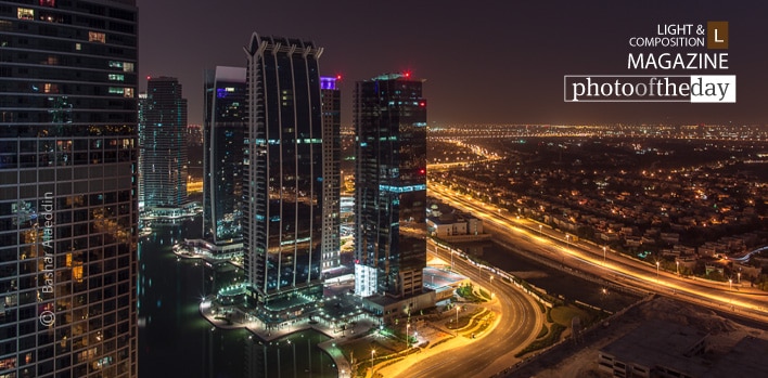 Dubai At Night, by Bashar Alaeddin