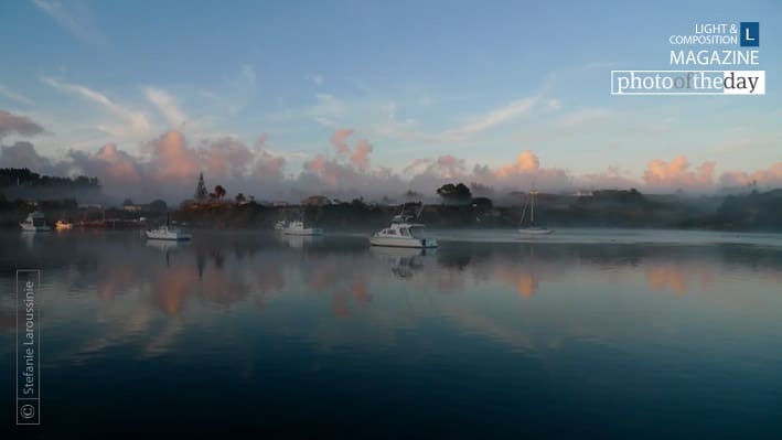 Yacht at Epi Island, by Stefanie Laroussinie