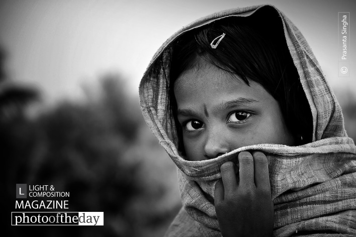 The Shy Little Girl, by Prasanta Singha