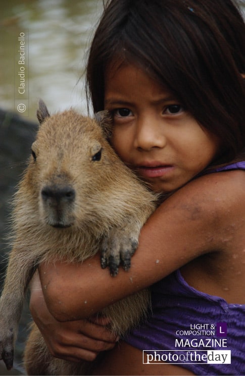 Peruvian Girl and Friend, by Claudio Bacinello