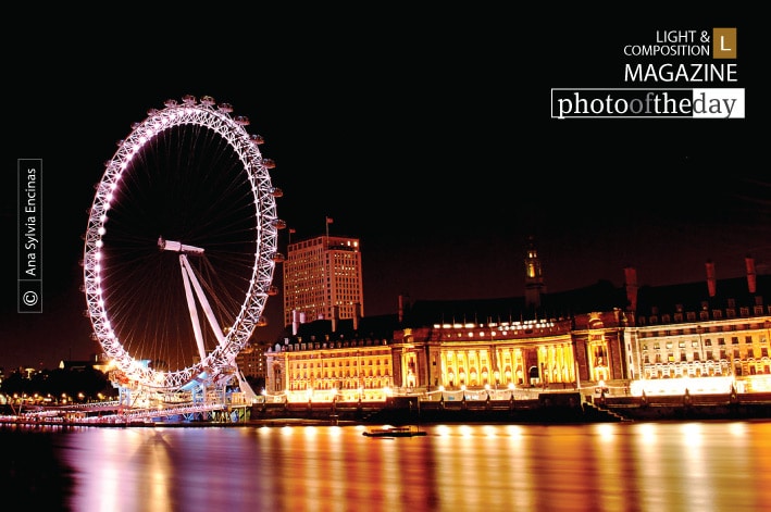 London Eye at Night, by Ana Sylvia Encinas