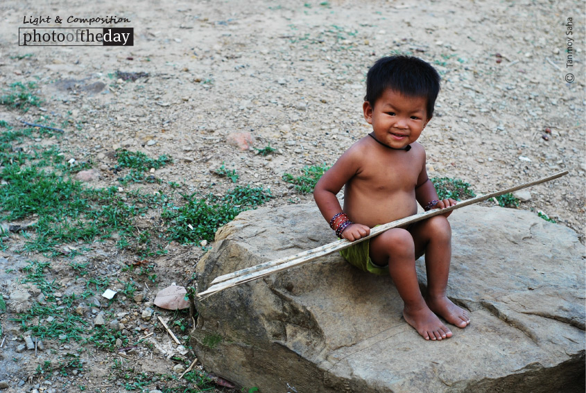 A Happy Tribal Kid, by Tanmoy Saha