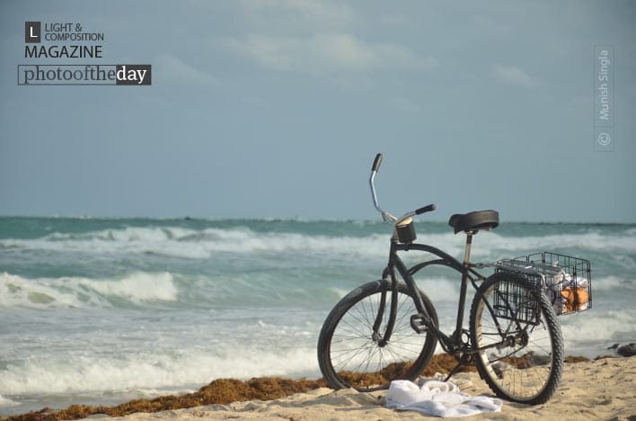 A Bike on the Shores, by Munish Singla