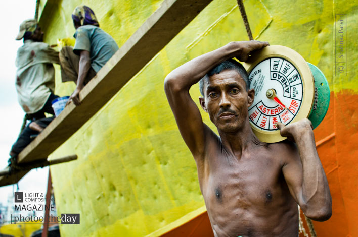 A Dockyard Worker, by Shahnaz Parvin