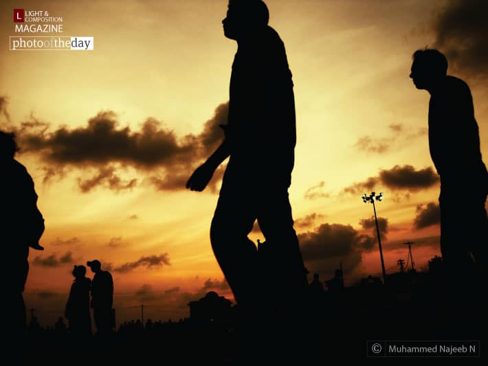 Evening Silhouette of Kanyakumari, by Muhammed Najeeb