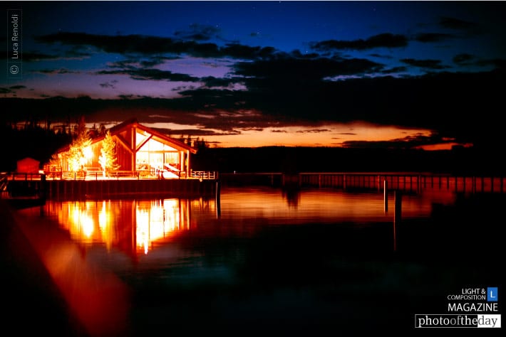 Sunset over Yellowstone Lake, by Luca Renoldi