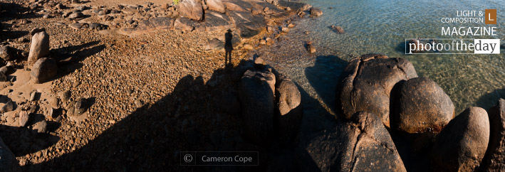 Self Portrait at Pancake Creek, by Cameron Cope