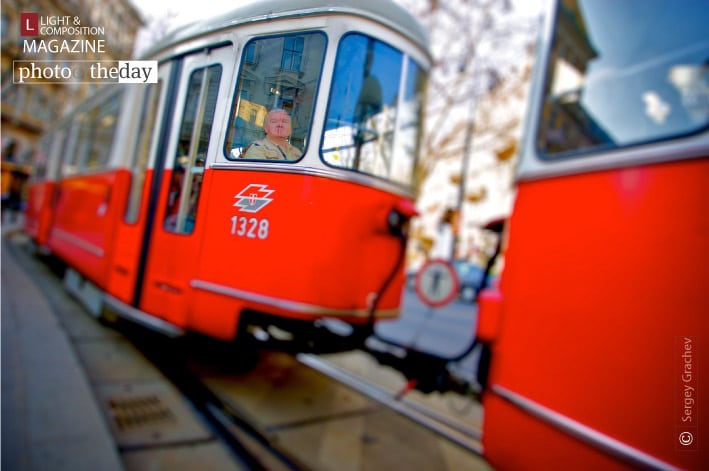 Tram on the street of Vienna, by Sergey Grachev