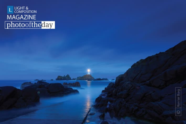 Corbière Lighthouse in the Early Morning, by Ron ter Burg