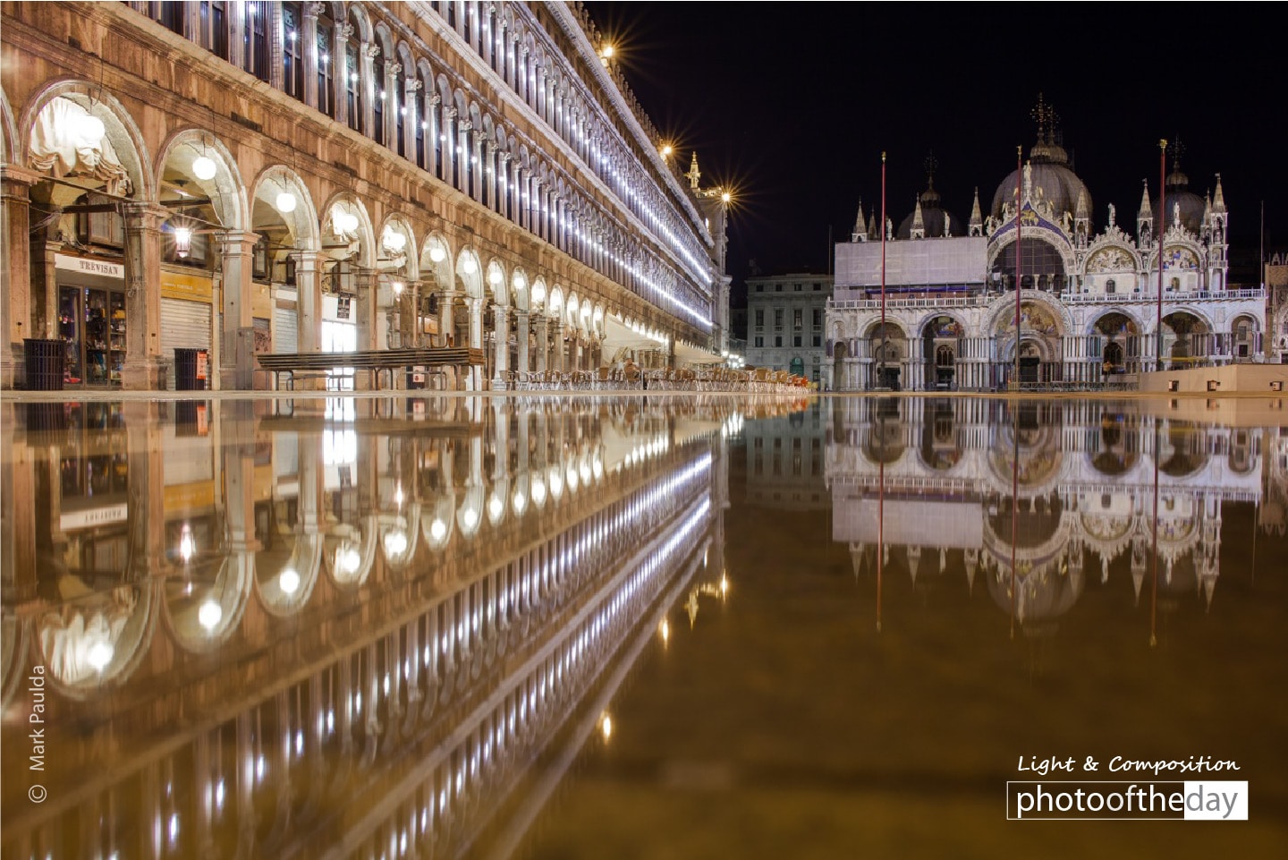 Reflections in the Piazza, by Mark Paulda