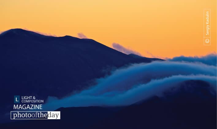 Foggy Sunset of Kamchatka, by Sergiy Kadulin