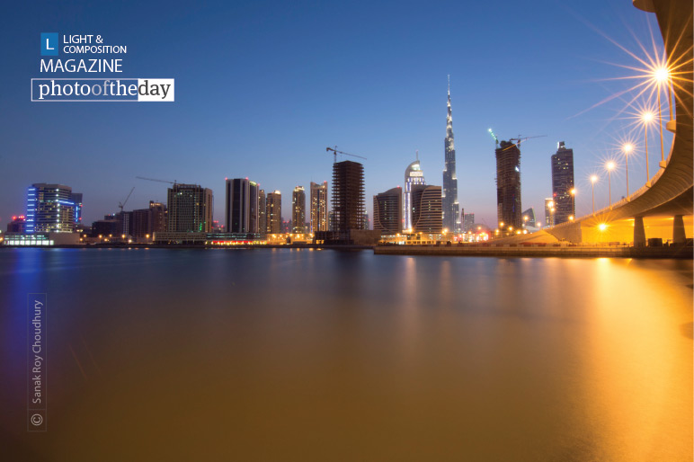 Dubai in Blue Hour, by Sanak Roy Choudhury