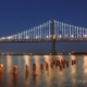 Illuminated Bay Bridge, by Achintya Guchhait