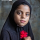 The Girl with a Red Rose, by Shahnaz Parvin