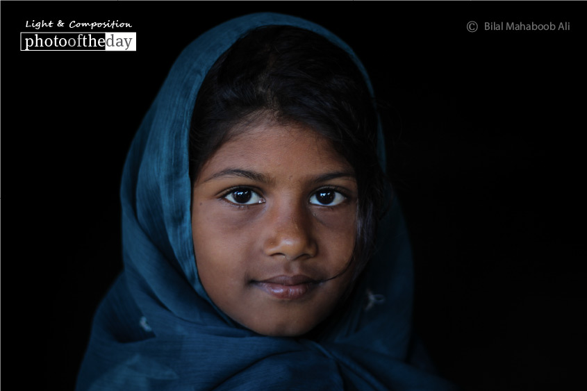 A Young Village Girl, by Bilal Mahaboob Ali