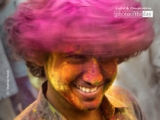 While Celebrating Holi, by Shahnaz Parvin