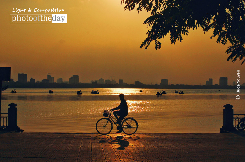 West Lake's Sunset, by Jude Nguyen