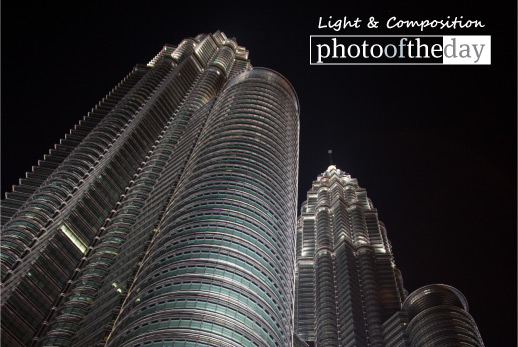 The Night View of Petronas, by Sandeep Nair