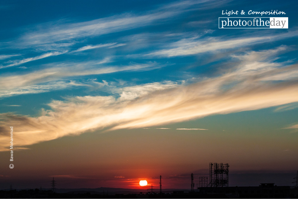 Sunset in Duhok, by Bawar Mohammad