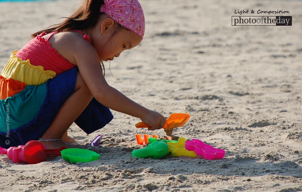 A Little Girl on Kata Beach, by Ryszard Wierzbicki