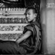 The Monk at Shwedagon Pagoda, by Shirren Lim