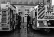 Firefighters Checking Truck, by Blair Horgan