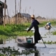 A Rower at the Floating Village, by Ryszard Wierzbicki