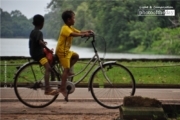 Angkor Cyclists, by Ryszard Wierzbicki