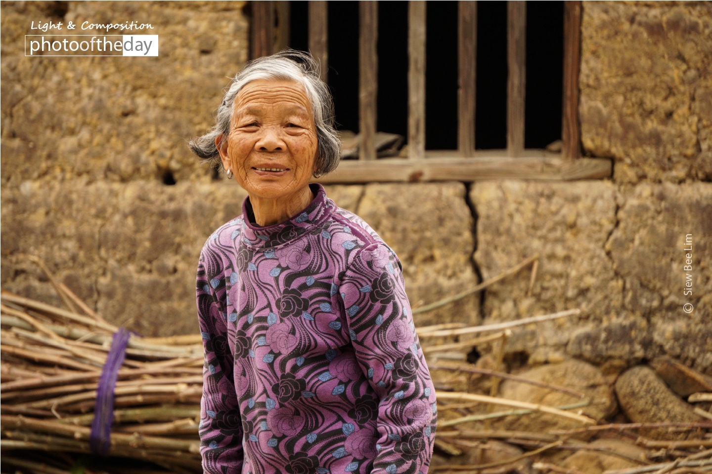 An Old Lady in Purple, by Siew Bee Lim