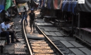 Maeklong Railway Track, by Ryszard Wierzbicki