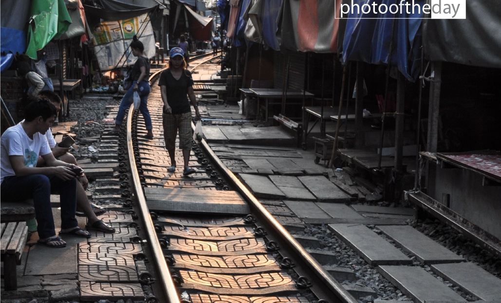 Maeklong Railway Track, by Ryszard Wierzbicki