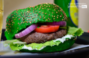 Burger in Green, by Rasha Rashad