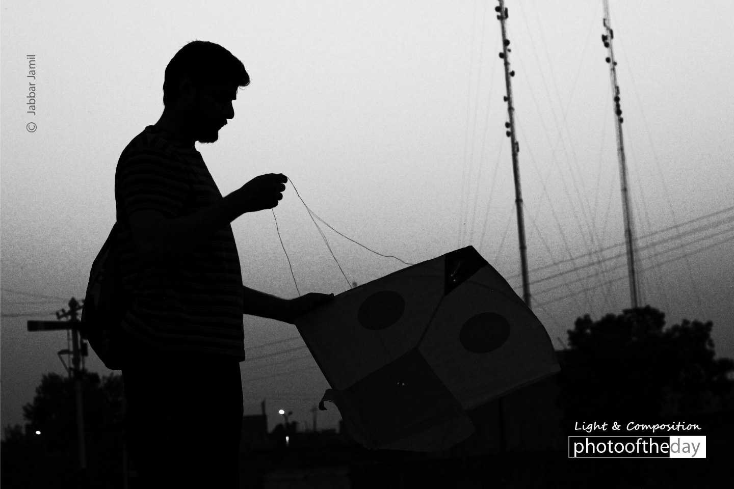 Posing with the Kite, by Jabbar Jamil