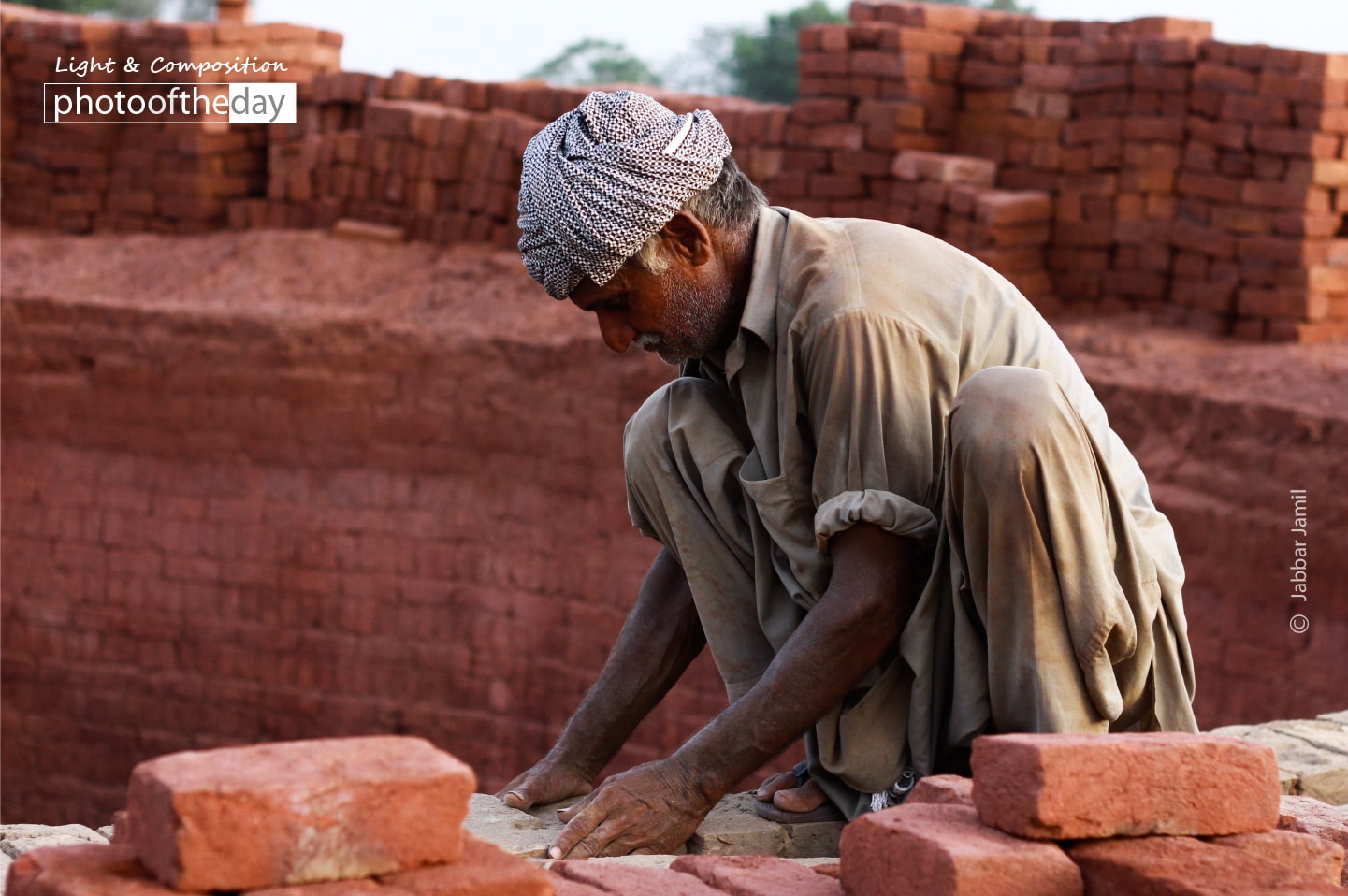 A Worker at Brick Kiln, by Jabbar Jamil