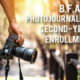 Second-Year Enrollment | B.F.A. in Photojournalism