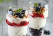 Sweet Granola Dessert with Yogurt and Berries by Mihails Pavlenko