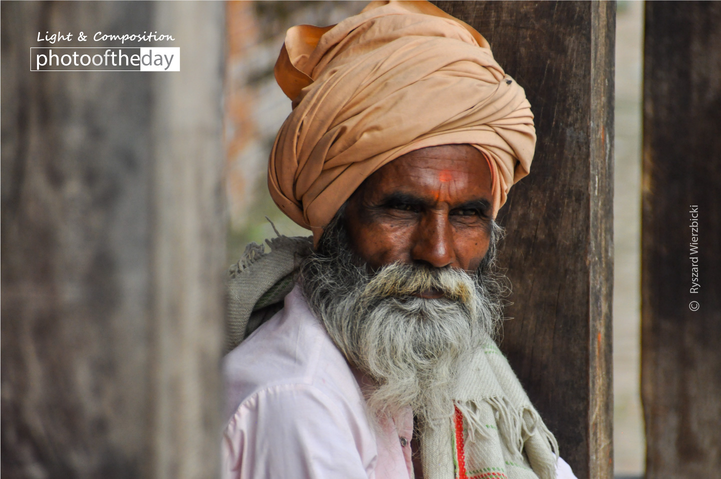 A Grey Bearded Nepali by Ryszard Wierzbicki