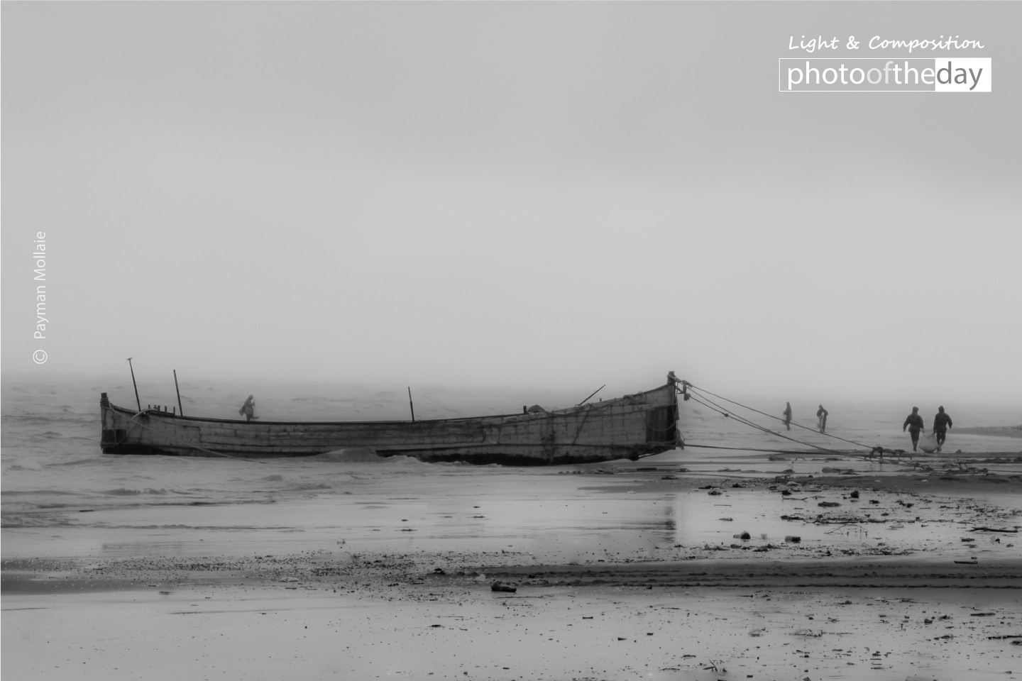 Boat and Fisherman by Payman Mollaie