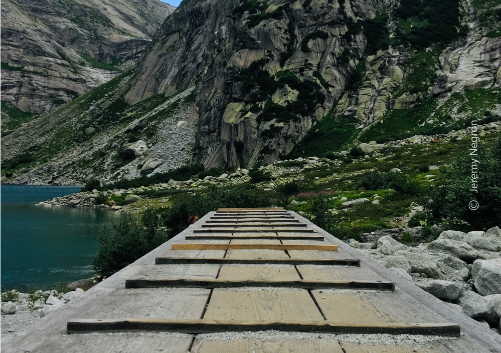 Hiking in Switzerland by Jeremy Negron