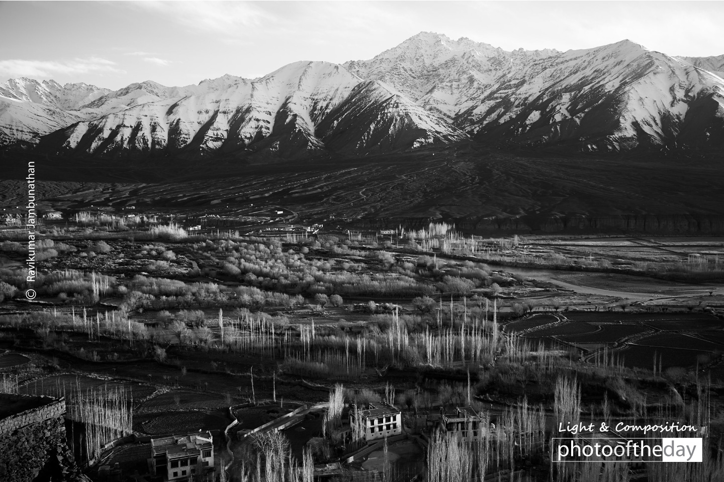 Dusk over Himalayan Village by Ravikumar Jambunathan