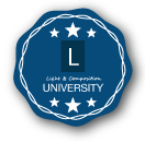 university logo 2020 blue