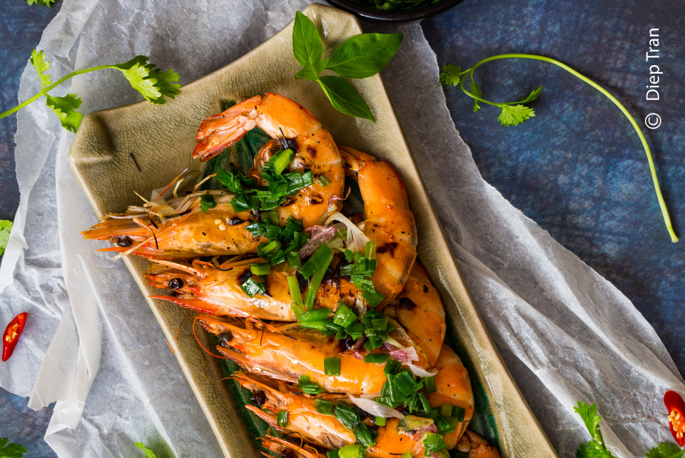 Grilled Prawns by Diep Tran