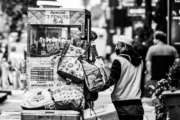 A Street Vendor in the Time Square by Jose Juniel Rivera-Negron