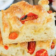 Focaccia with Cherry Tomatoes and Fresh Basil by Larisa Sferle