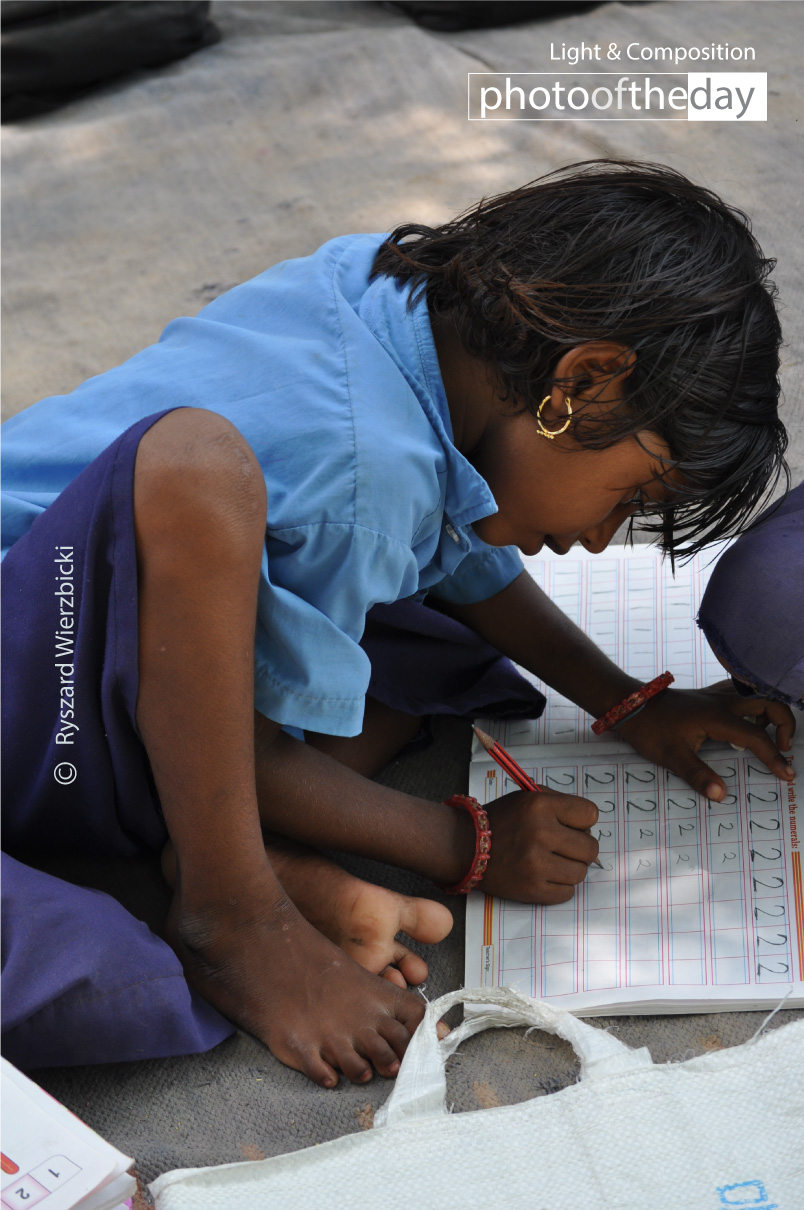 Bodhgaya Student by Ryszard Wierzbicki