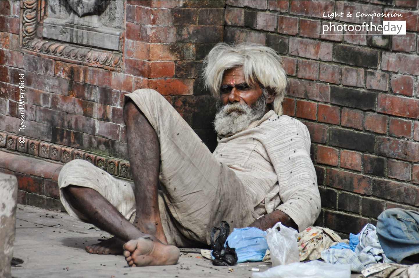 Material poverty of many Kathmandu people is visible everywhere and yet a charisma that our society now almost completely lacks. Enormous consumption of Western World doesn't make us happy and satisfied with life. Therefore I always feel deeply touched when looking into the eyes of those people in Asia. This is an example of a man living on the street of Kathmandu.